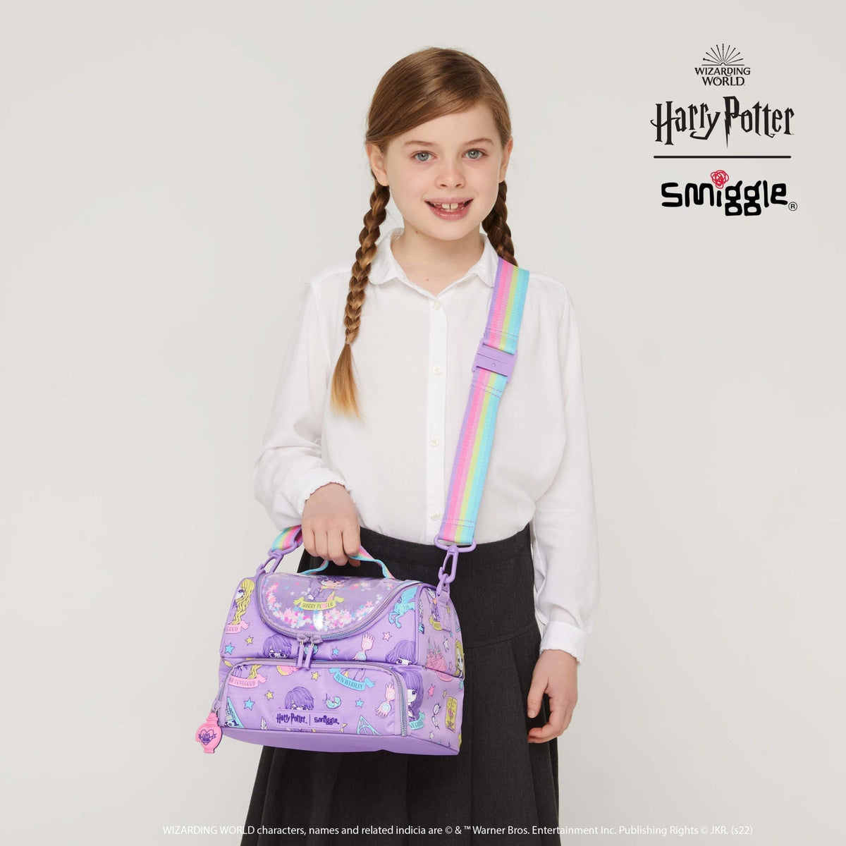 Smiggle - Harry Potter Çift Katlı Askılı Beslenme Çantası