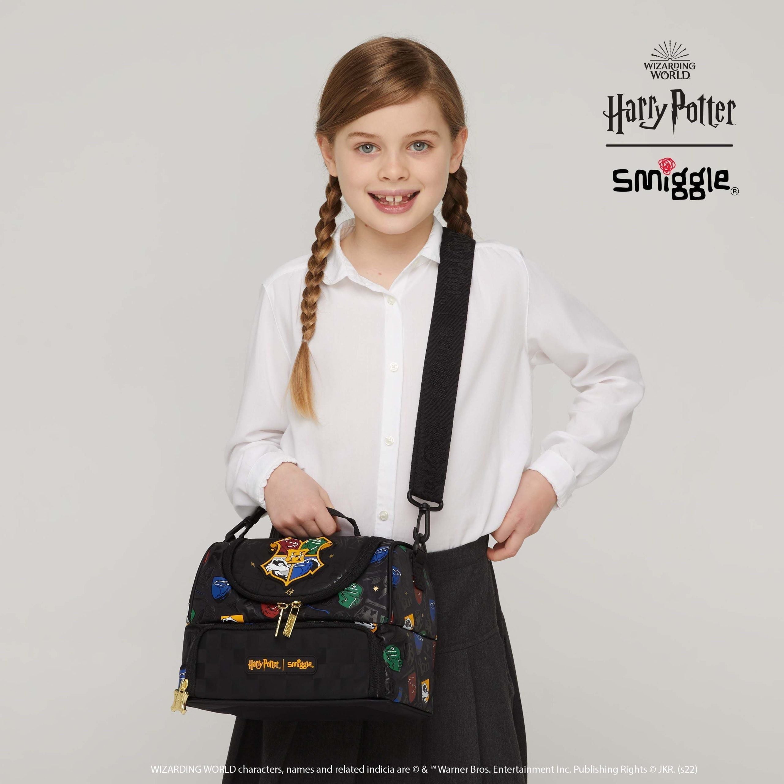 Smiggle - Harry Potter Çift Katlı Askılı Beslenme Çantası