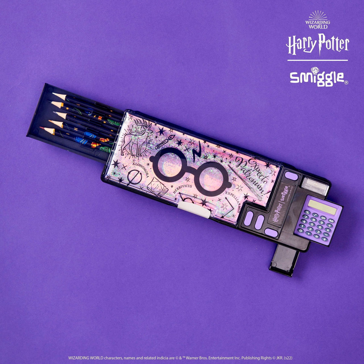 Smiggle - Harry Potter Hesap Makineli Otomatik Kalem Kutusu