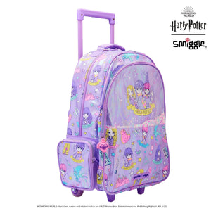 Smiggle - Harry Potter Işıklı Tekerlekli Çekçekli Sırt Çantası