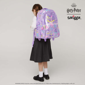Smiggle - Harry Potter Işıklı Tekerlekli Çekçekli Sırt Çantası