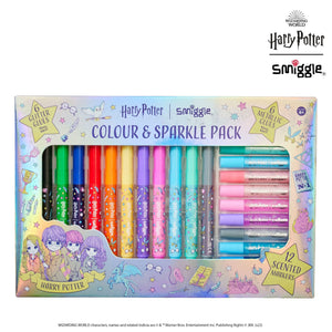 Smiggle - Harry Potter Marker Kalem ve Parıltılı Yapıştırıcı Paketi