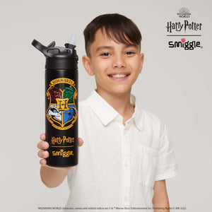 Smiggle - Harry Potter Otomaik Pipetli 520ML Çelik Matara
