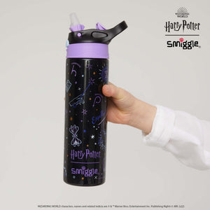 Smiggle - Harry Potter Otomaik Pipetli 520ML Çelik Matara
