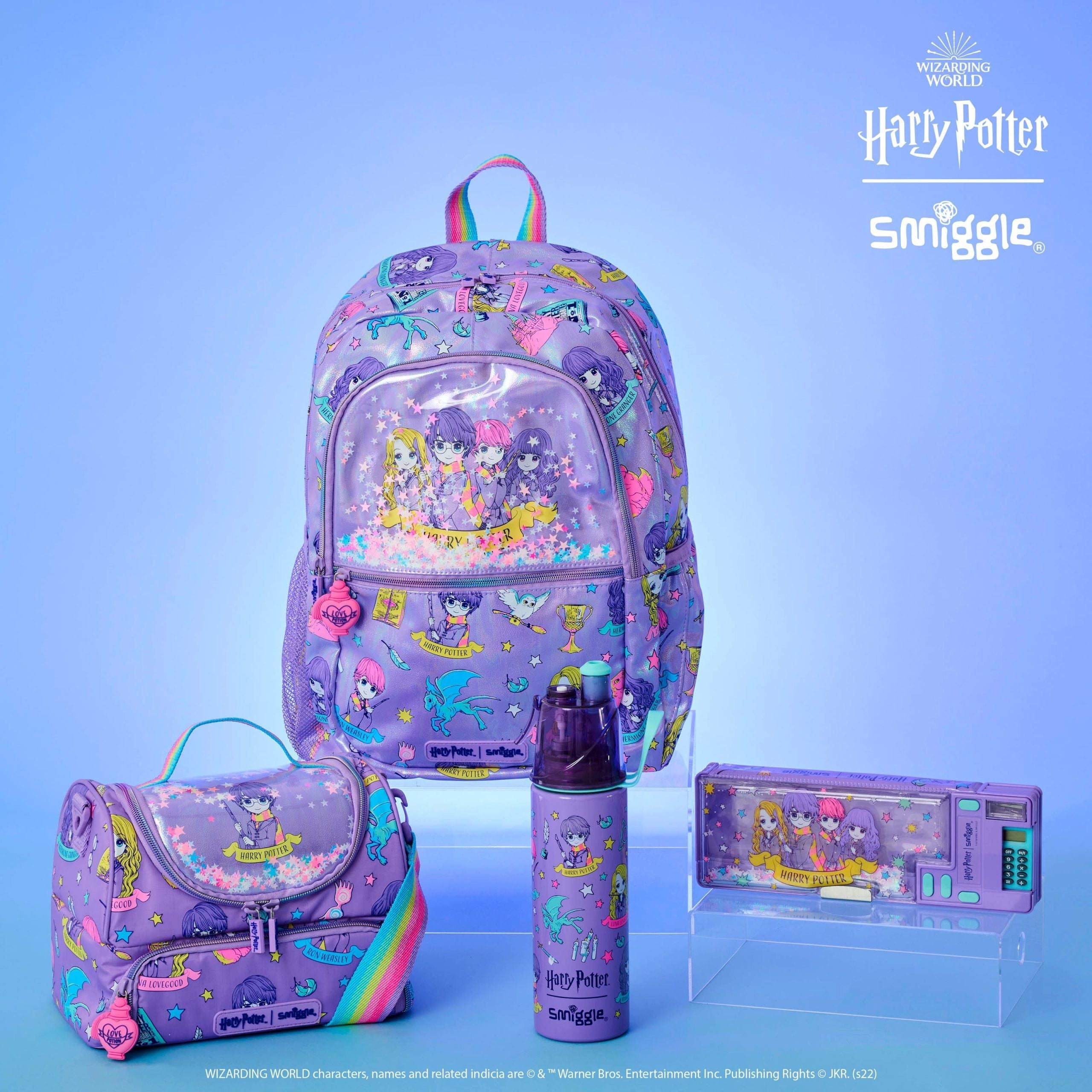 Smiggle - Harry Potter Su Püskürtmeli 500ML Çelik Matara