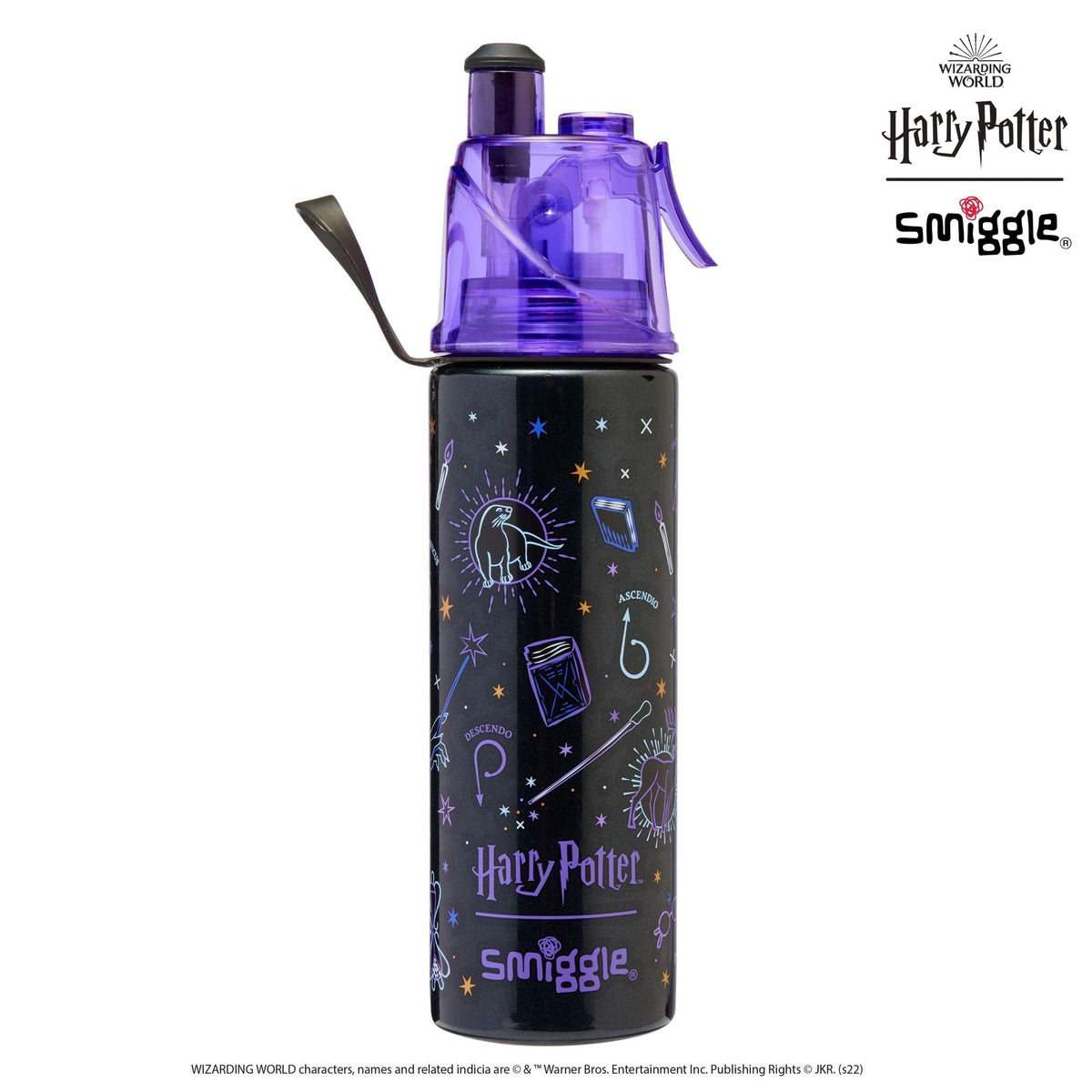 Smiggle - Harry Potter Su Püskürtmeli 500ML Çelik Matara