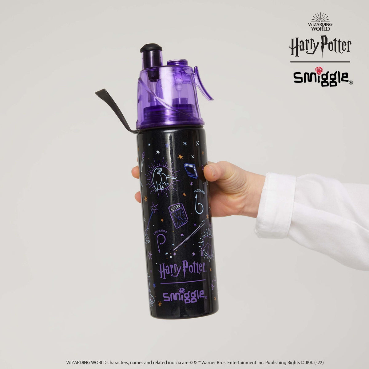 Smiggle - Harry Potter Su Püskürtmeli 500ML Çelik Matara