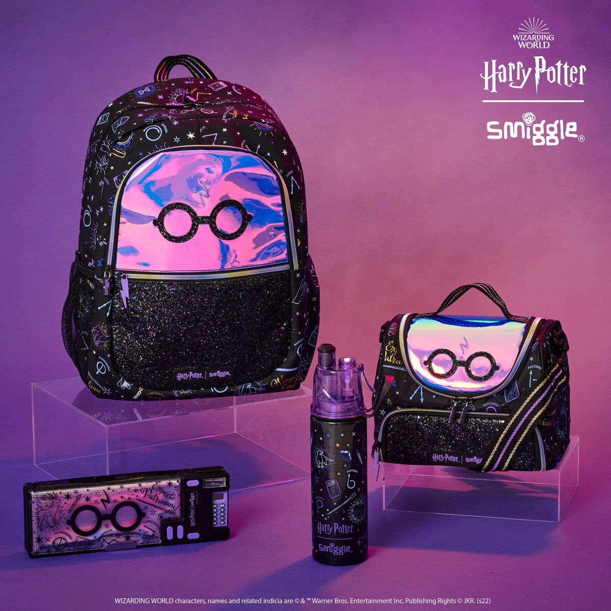 Smiggle - Harry Potter Su Püskürtmeli 500ML Çelik Matara