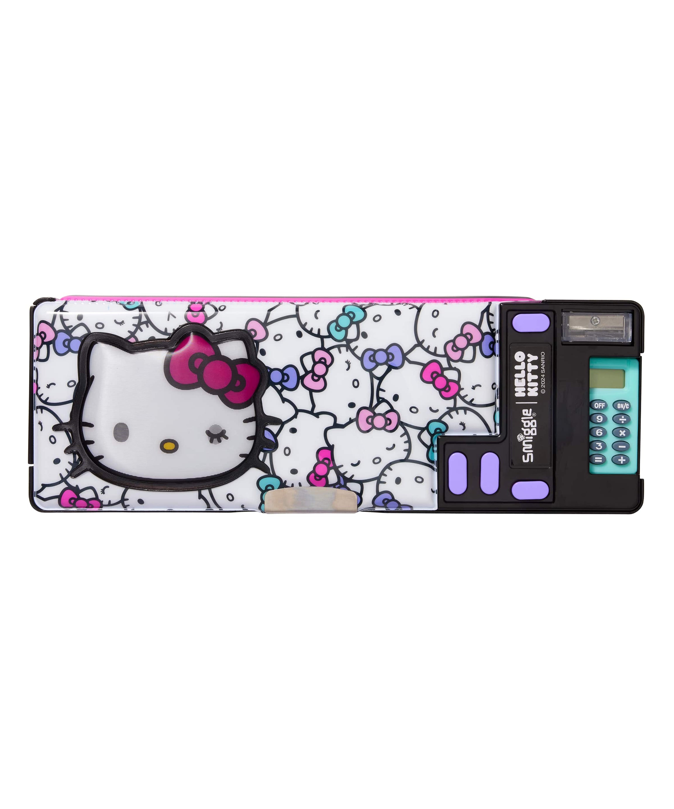 Smiggle - علبة أقلام أوتوماتيكية بحاسبة هيلو كيتي