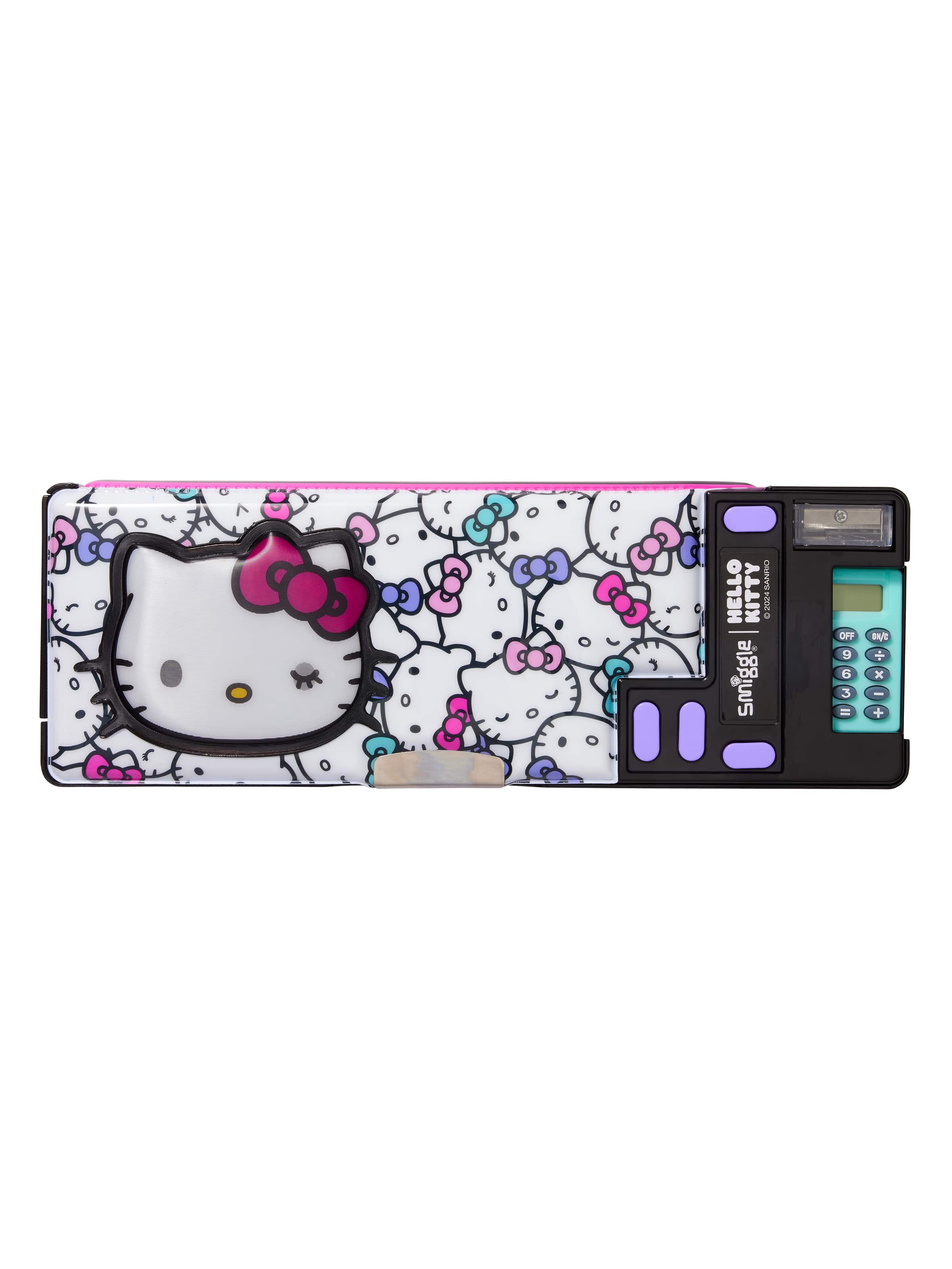 Smiggle - علبة أقلام أوتوماتيكية بحاسبة هيلو كيتي