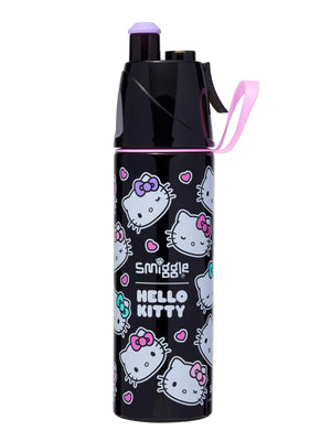 Smiggle - Hello Kitty Su Püskürtmeli 500ML Çelik Matara