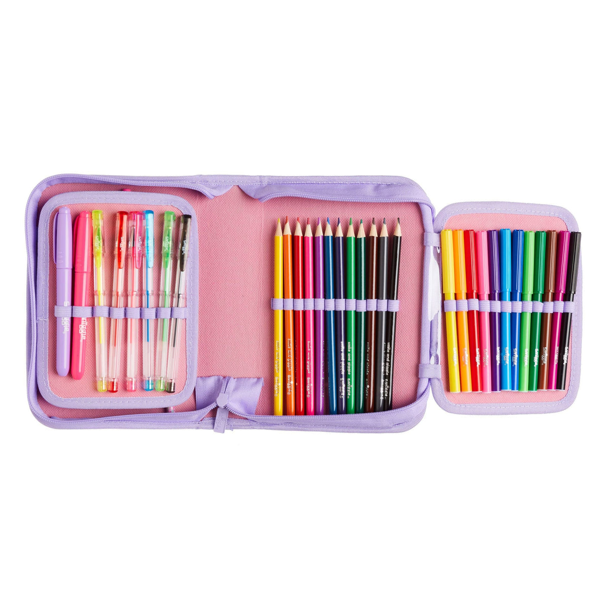 Smiggle - Hey There Boyama Kalemli ve Kalem Kutulu Kırtasiye Seti