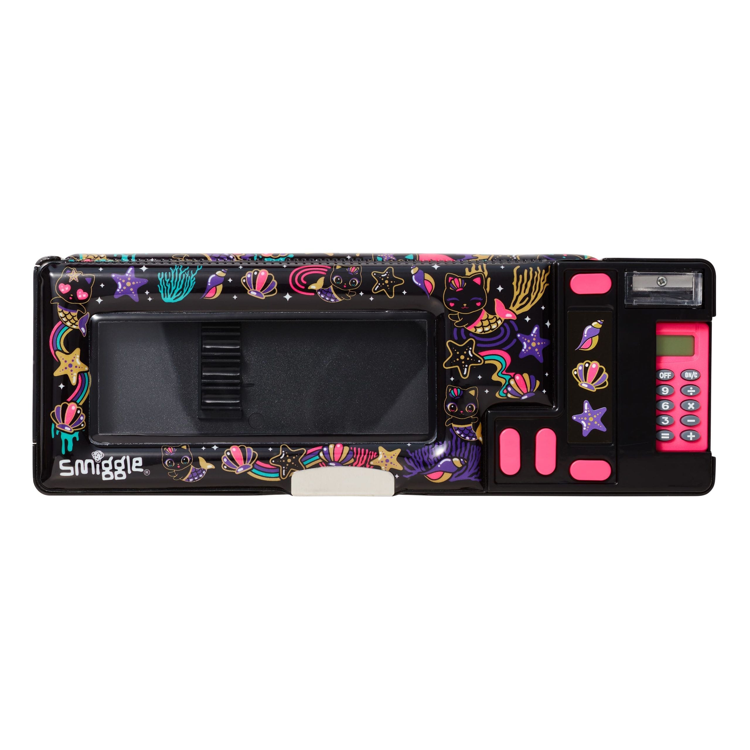 Smiggle - Hey There Hesap Makineli Otomatik Kalem Kutusu - Dinossi
