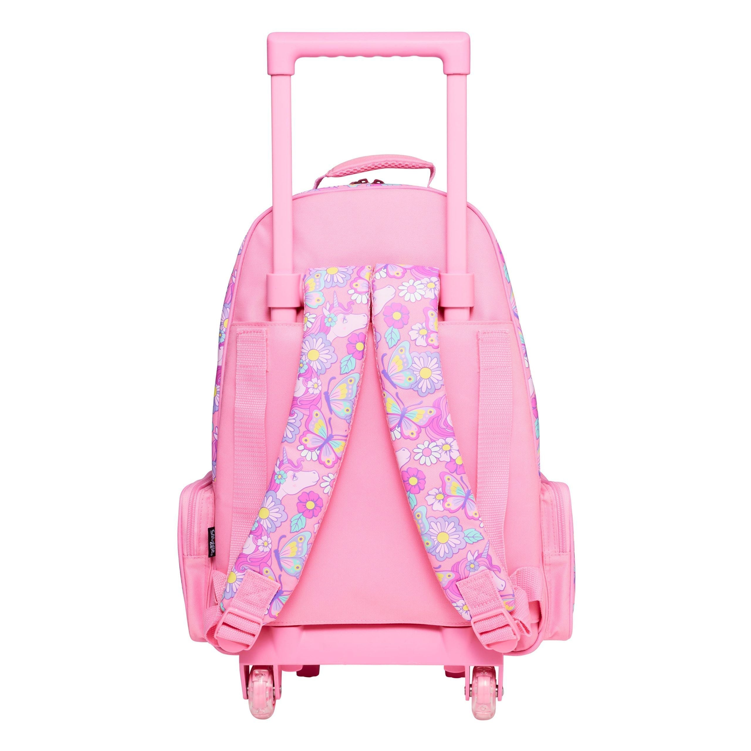 Smiggle - Hey There Işıklı Tekerlekli Çekçekli Okul ve Seyahat Çantası