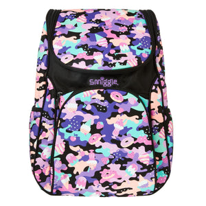 Smiggle - Hide Access Siyah ve Mor Sırt Çantası