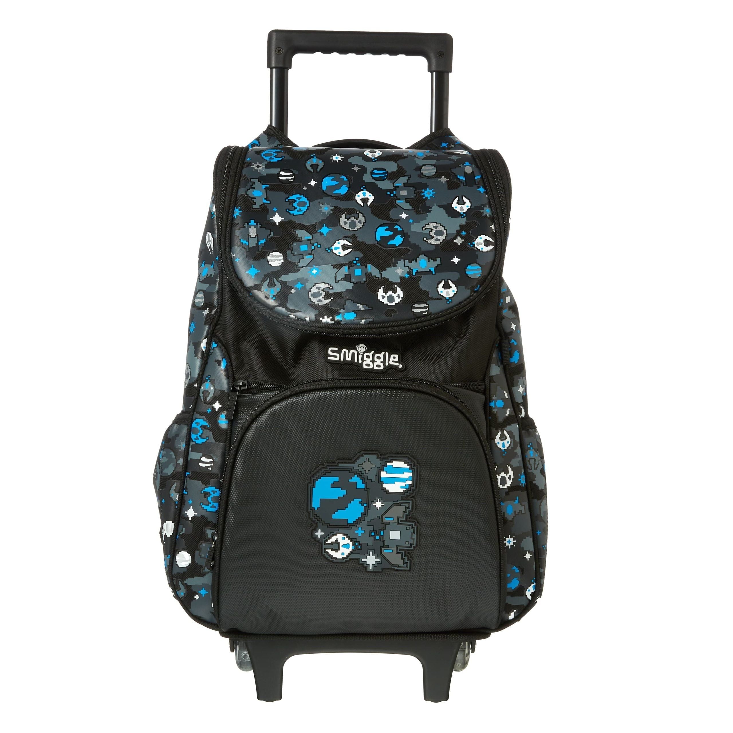 Smiggle - Hide Işıklı Tekerlekli Çekçekli Okul ve Seyahat Çantası