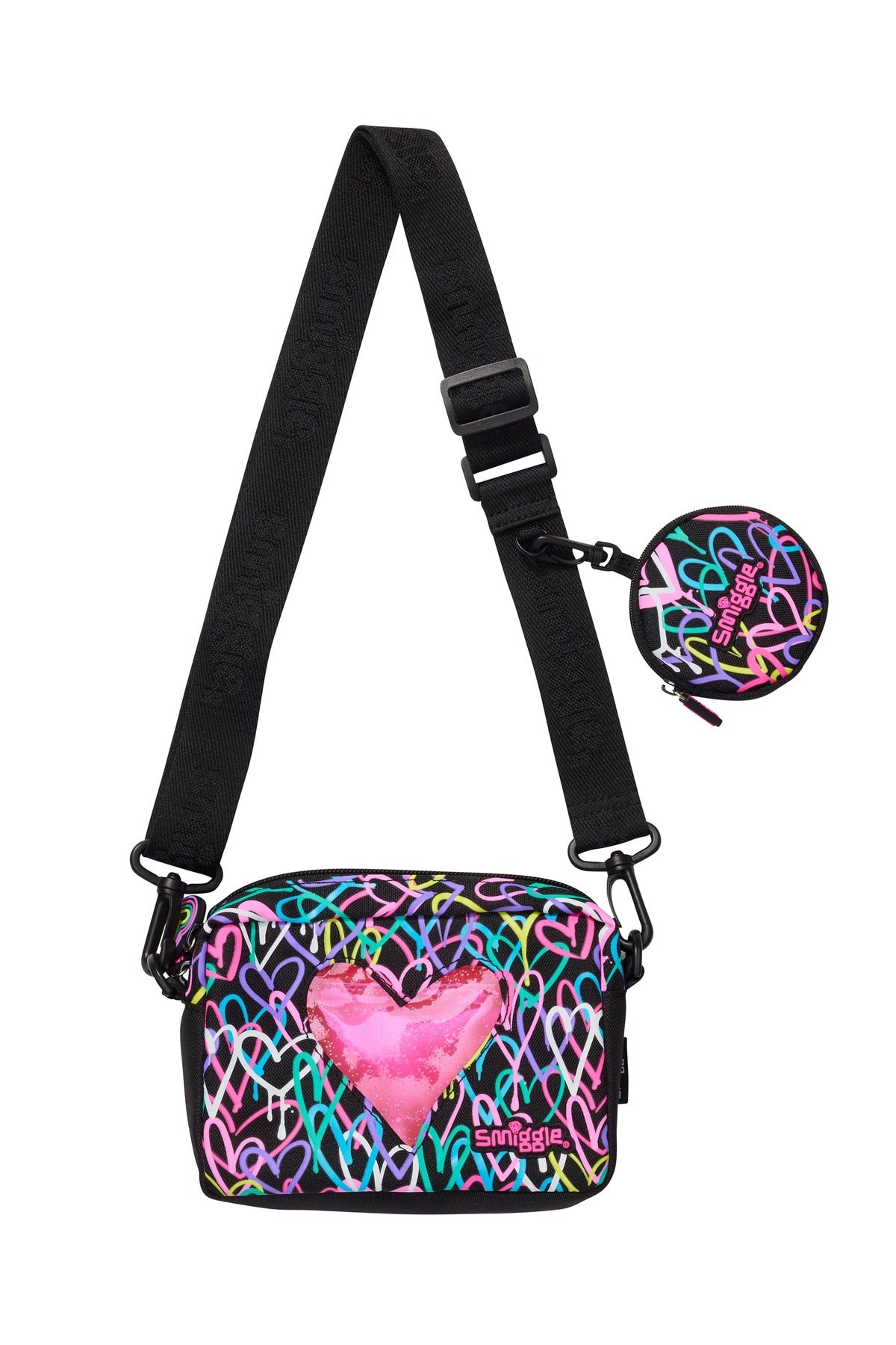 SMIGGLE - I Heart Omuz Çantası ve Para Cüzdanı