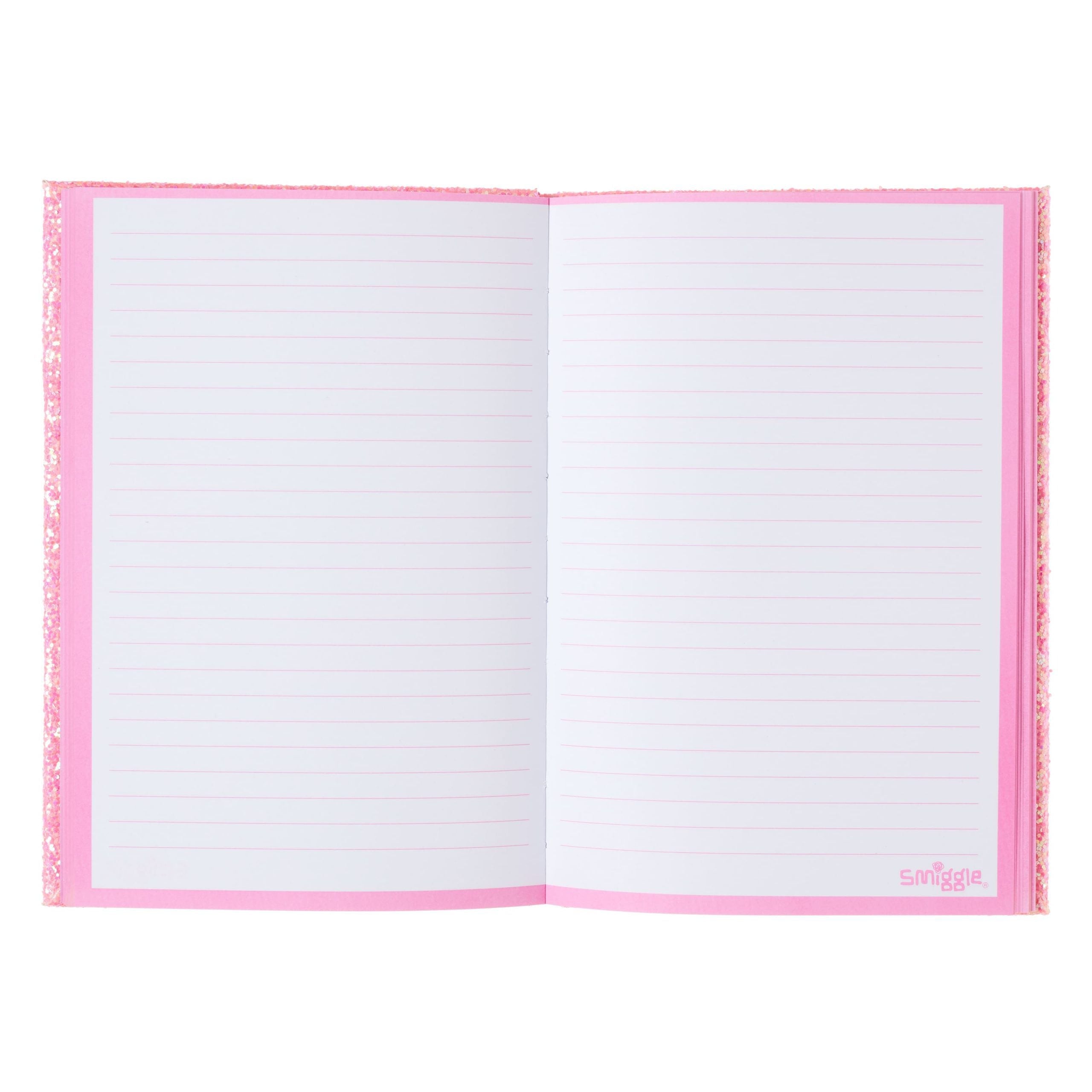 Smiggle - Işıklı Alfabe Harfli Pembe A5 Defter
