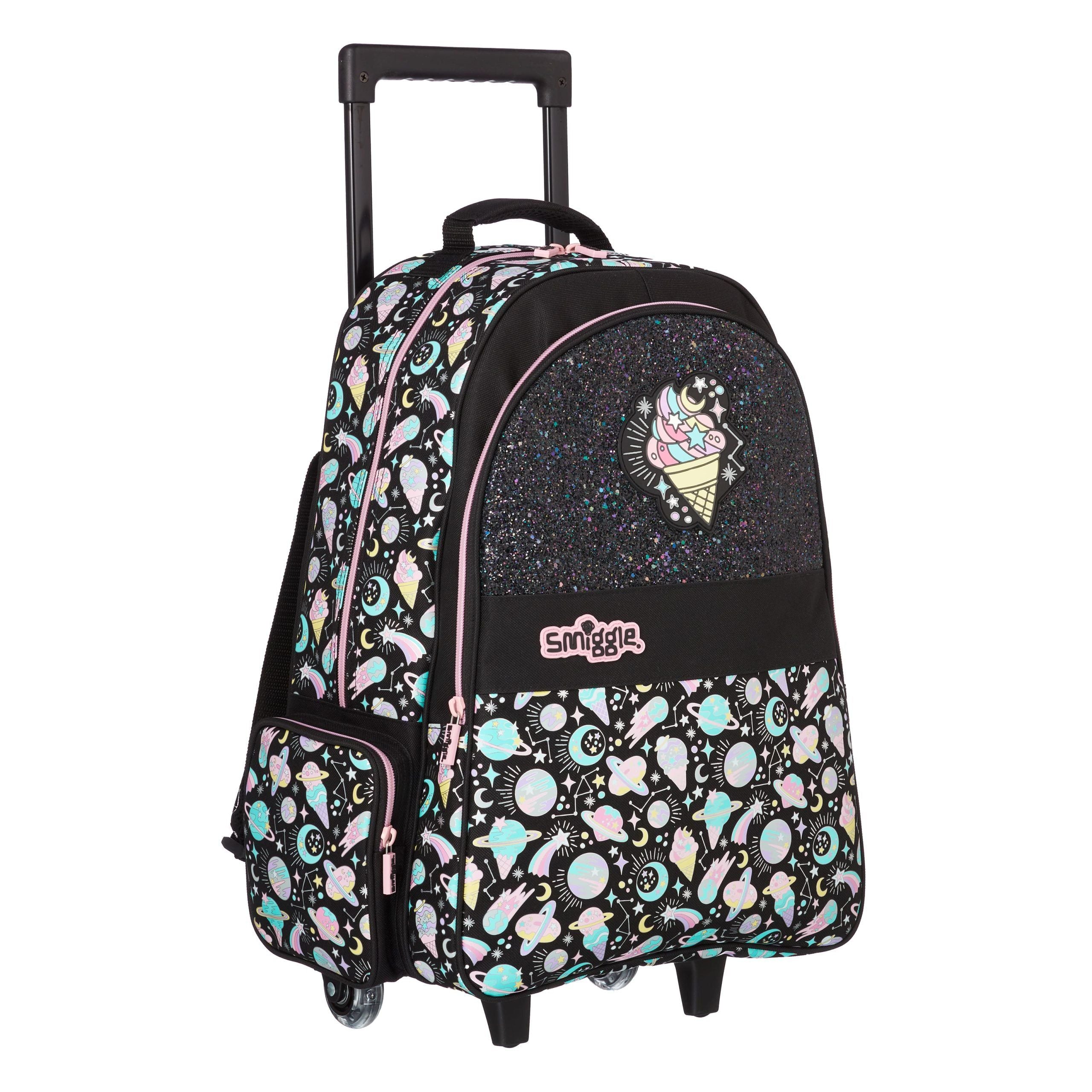 Smiggle - Işıklı Tekerlekli Beyond Trolley Sırt Çantası
