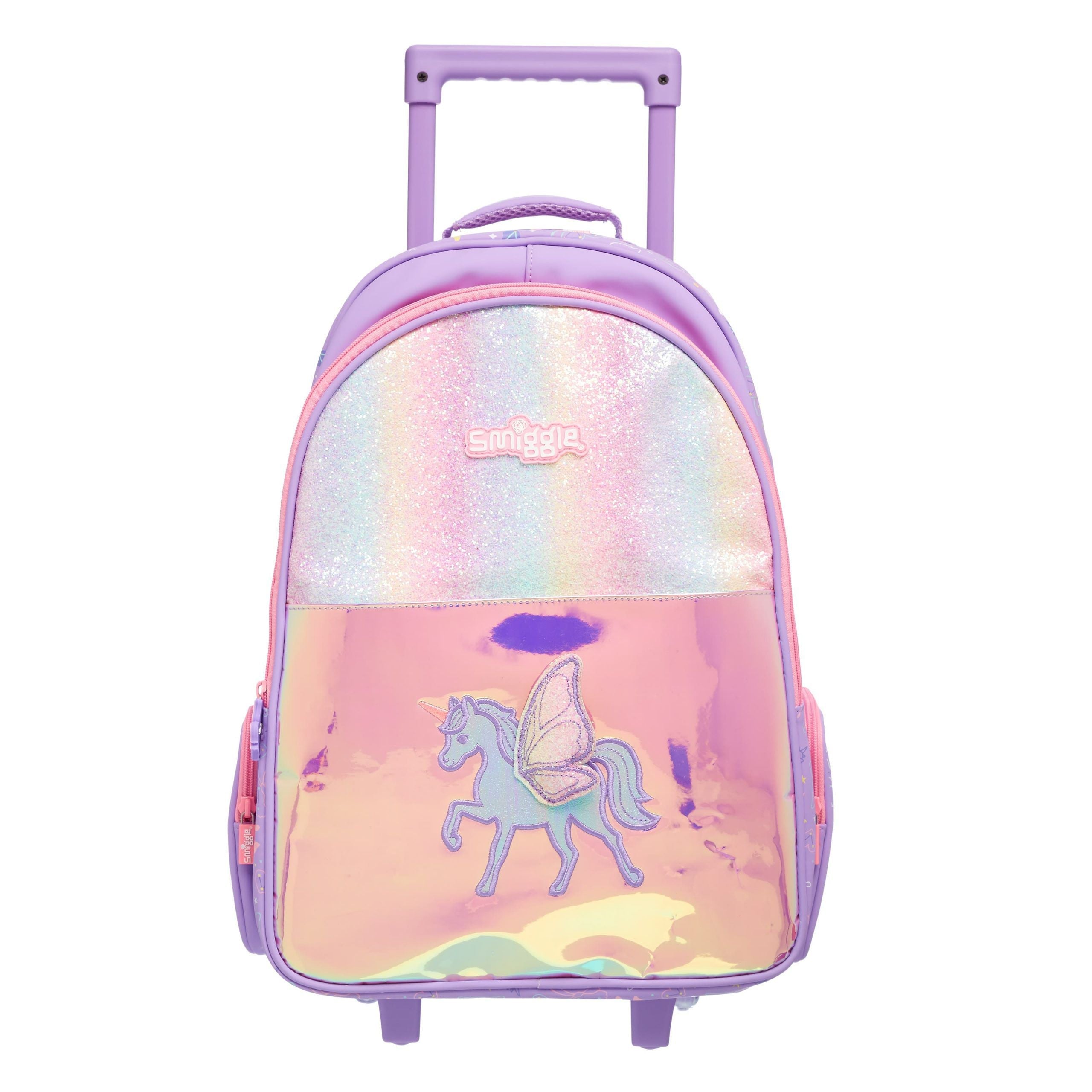 Smiggle - Işıklı Tekerlekli Sky Trolley Çekçekli Sırt Çantası