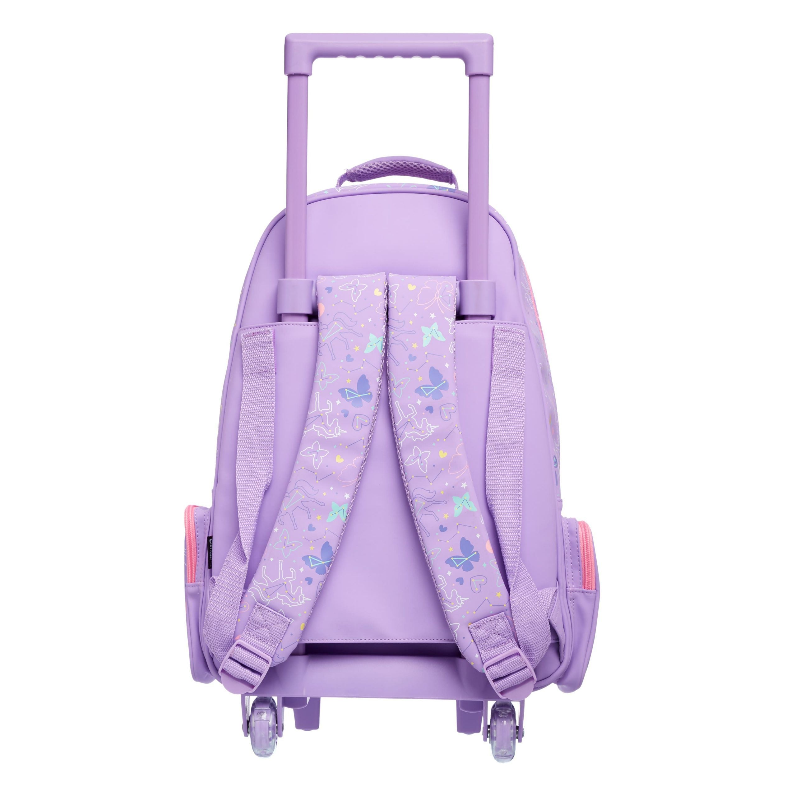 Smiggle - Işıklı Tekerlekli Sky Trolley Çekçekli Sırt Çantası
