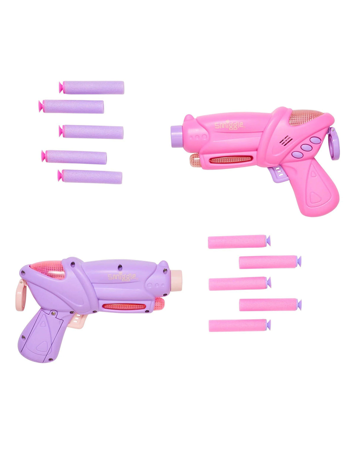 Smiggle -  Işıklı ve Sesli Dart Fırlatan 2'li Oyuncak Silah Seti