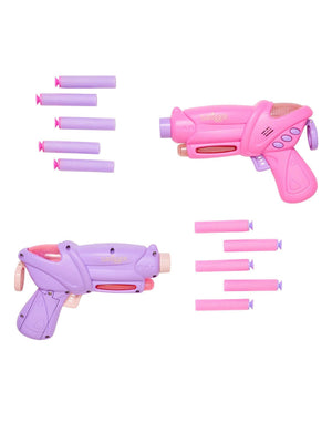 Smiggle -  Işıklı ve Sesli Dart Fırlatan 2'li Oyuncak Silah Seti