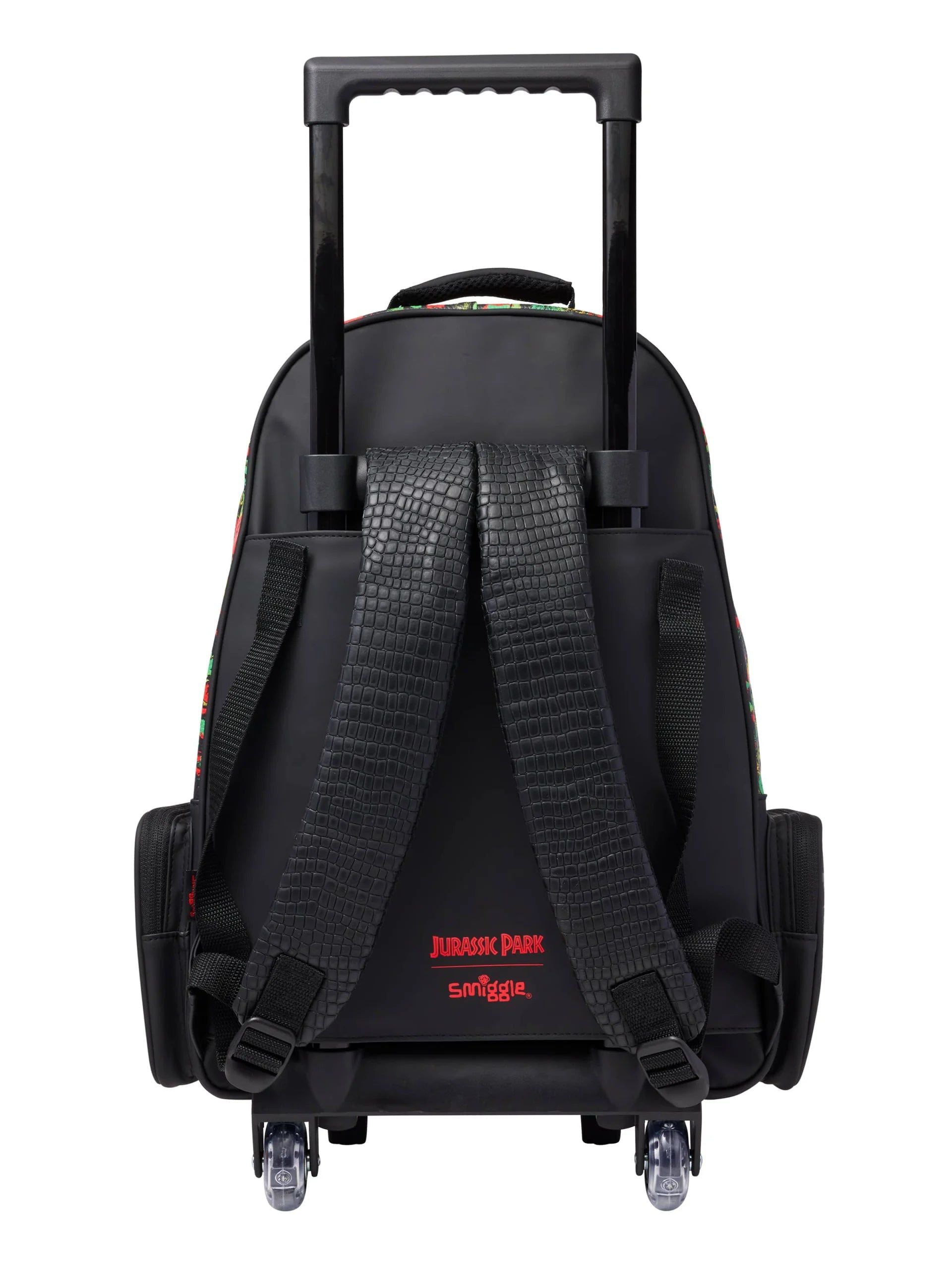 Smiggle - Jurassic Park Işıklı Tekerlekli Çekçekli Sırt Çanta