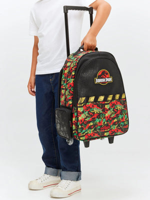 Smiggle - Jurassic Park Işıklı Tekerlekli Çekçekli Sırt Çanta