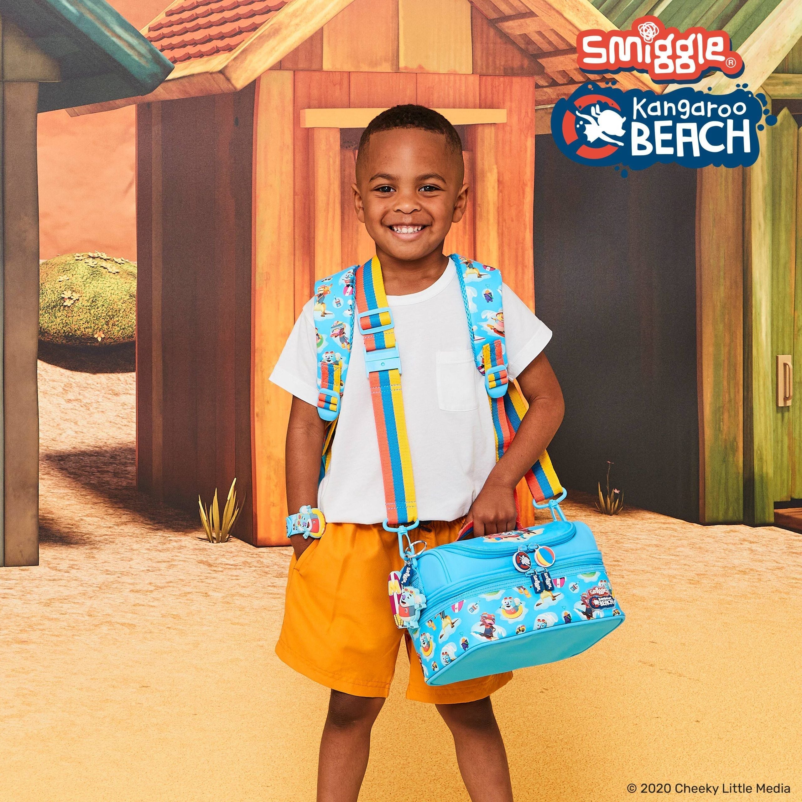 Smiggle - Kanguru Plajı Çift Katlı Beslenme Çantası