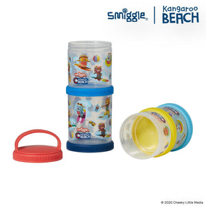 Smiggle - Kanguru Sahili 4'lü Minik Yemek Kapları