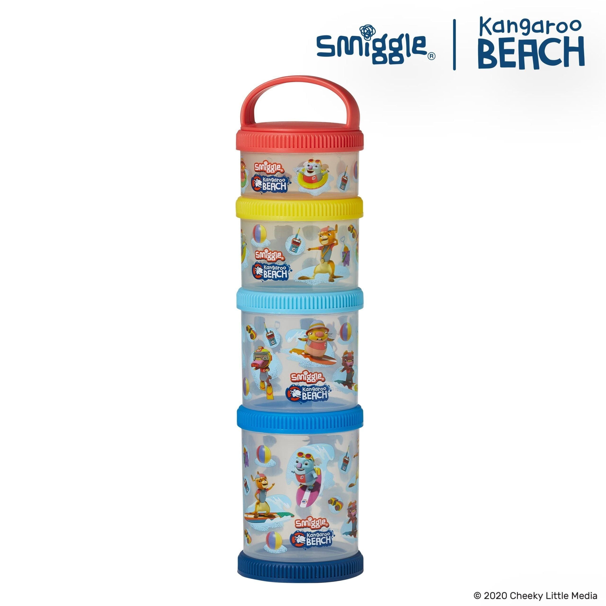 Smiggle - Kanguru Sahili 4'lü Minik Yemek Kapları
