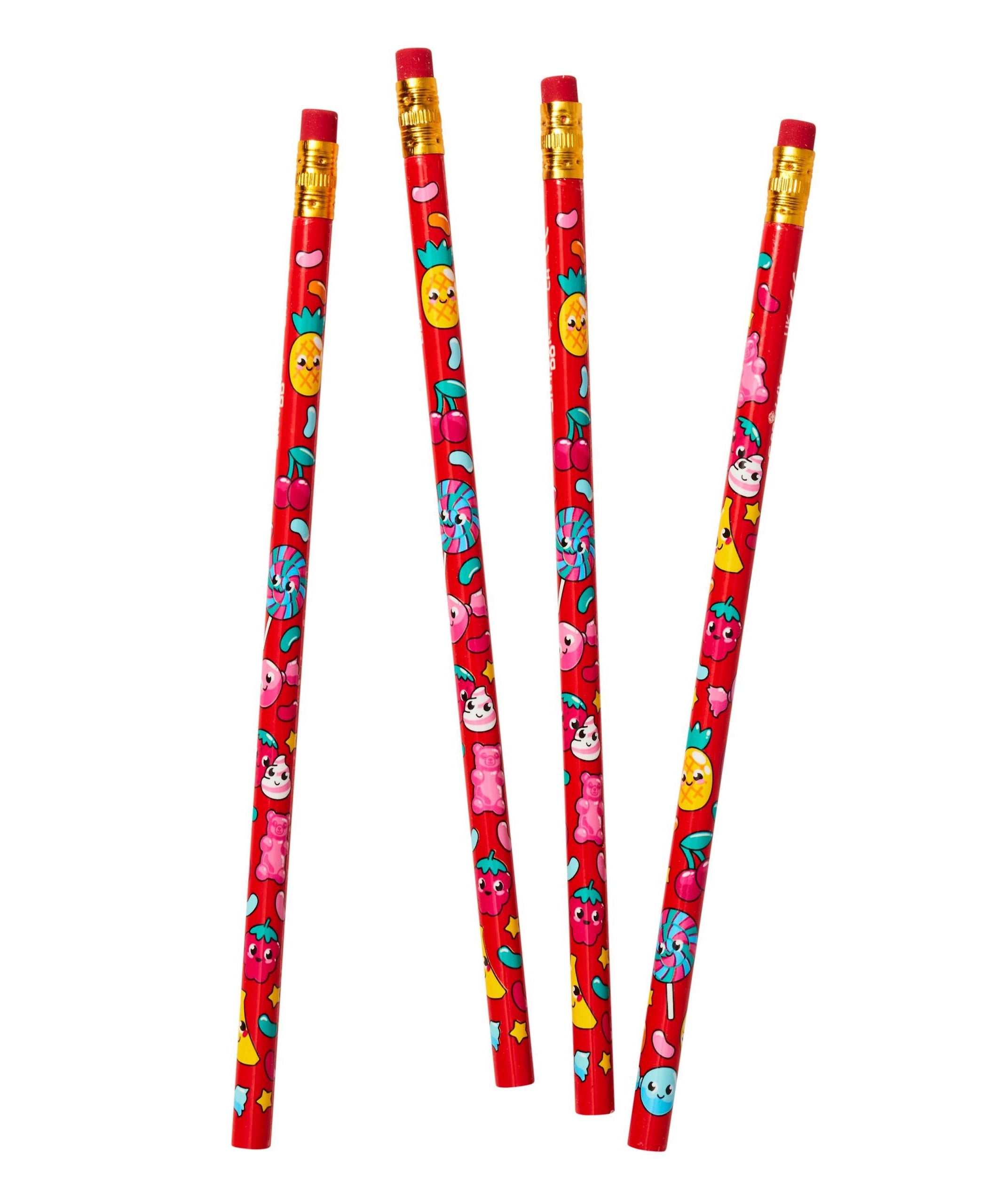 Smiggle - Karışık Meyve Kokulu Kalem 4lü Paket - Dinossi