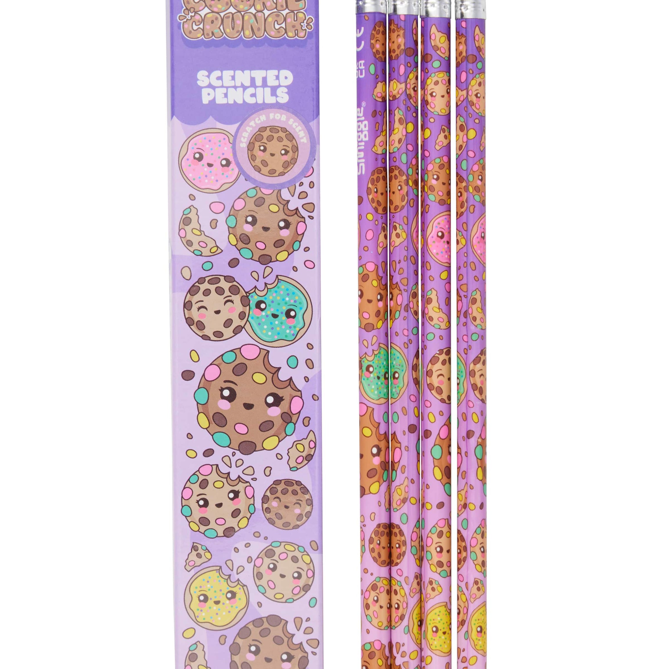 Smiggle - مجموعة 4 أقلام رصاص معطرة