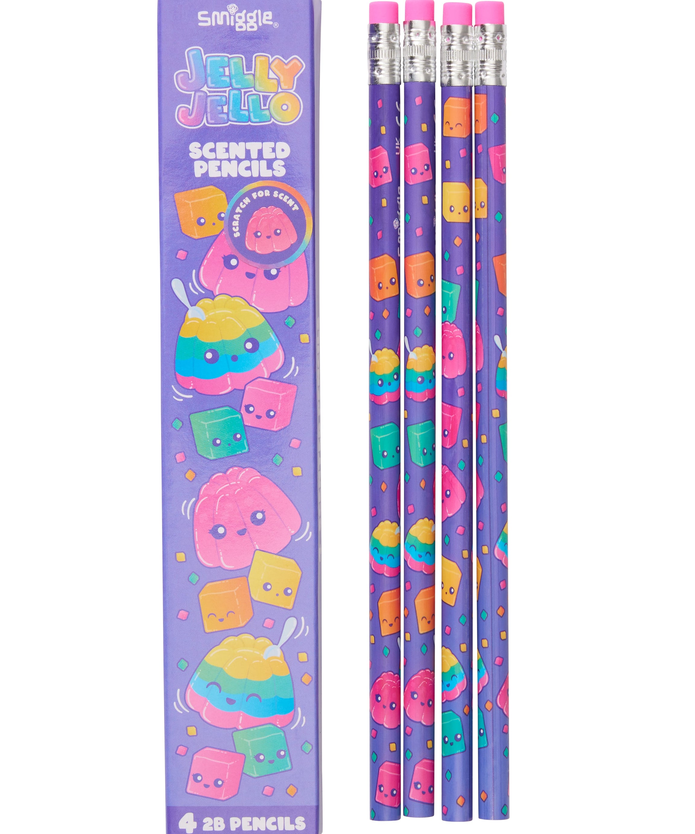 Smiggle - مجموعة أقلام معطرة X4 مجموعة