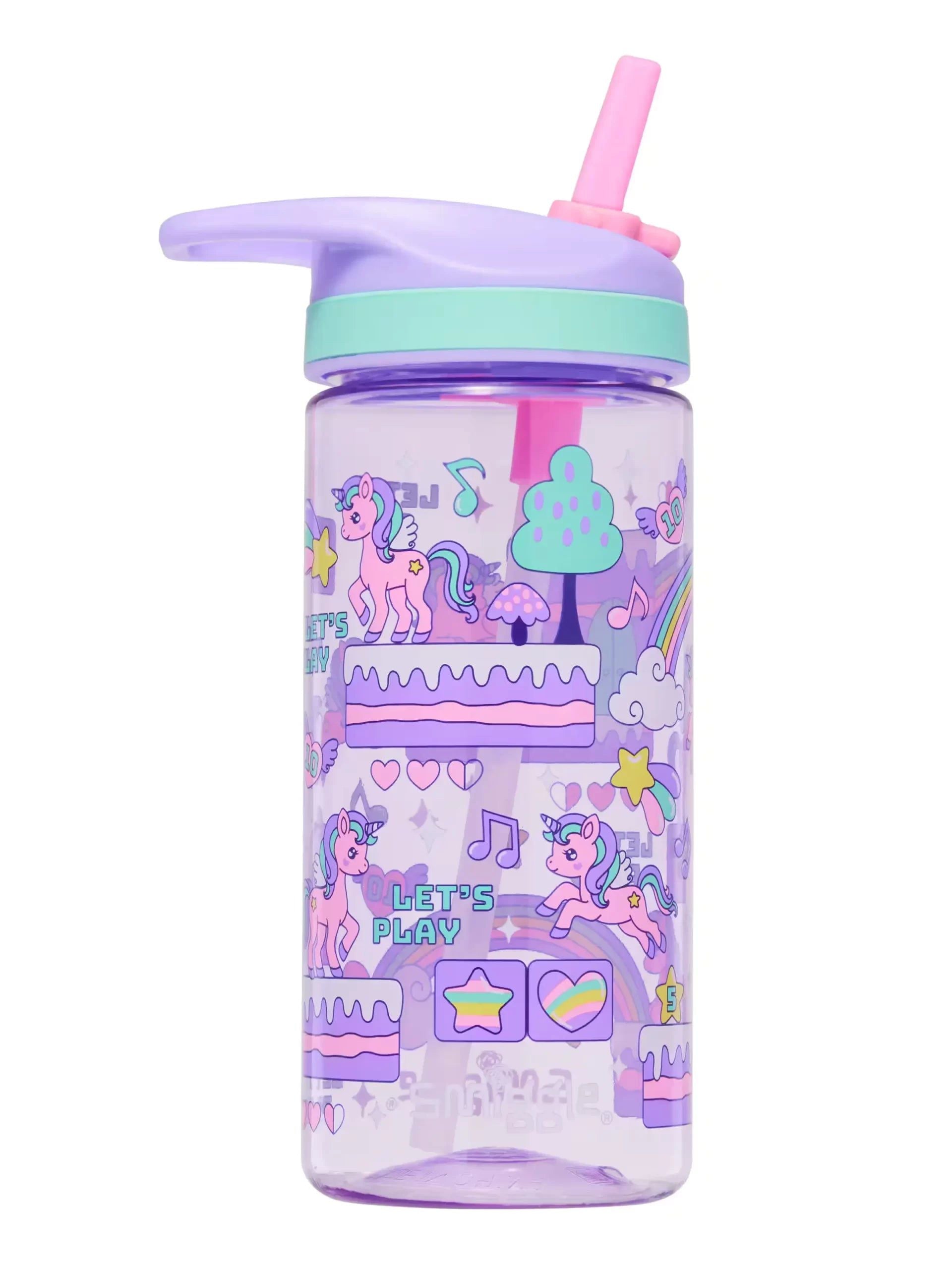 Smiggle - Lets Play 440 ML BPA'Sız Pipetli Suluk