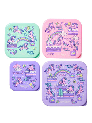 Smiggle - Lets Play 4lü Yemek ve Beslenme BPAsız Kapları