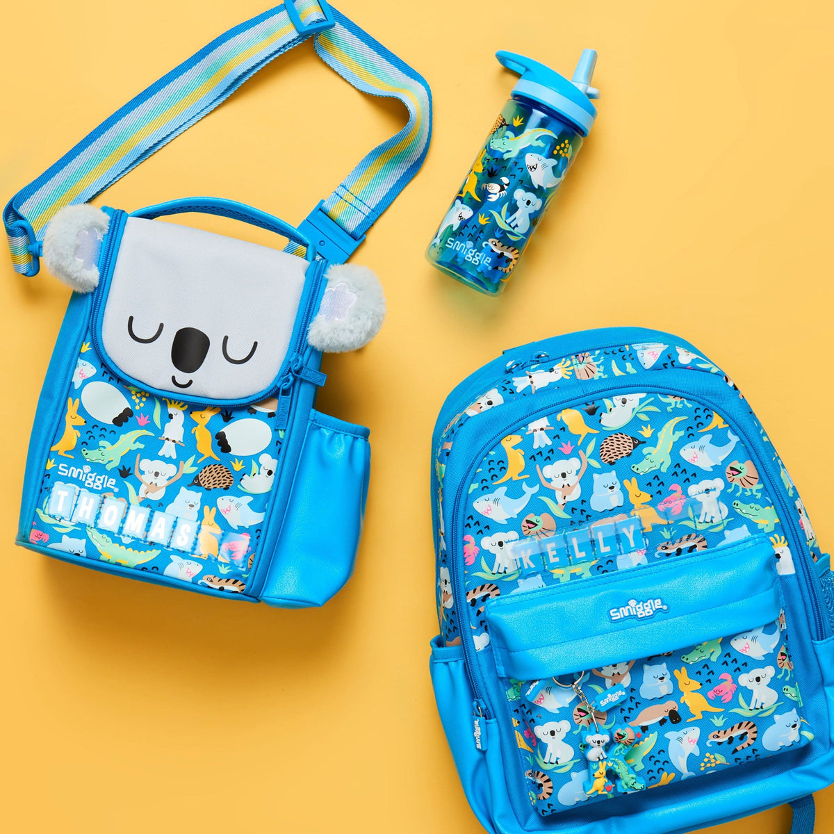 Smiggle - Lil' Mates Id Junior Mavi Koala Sırt Çantası
