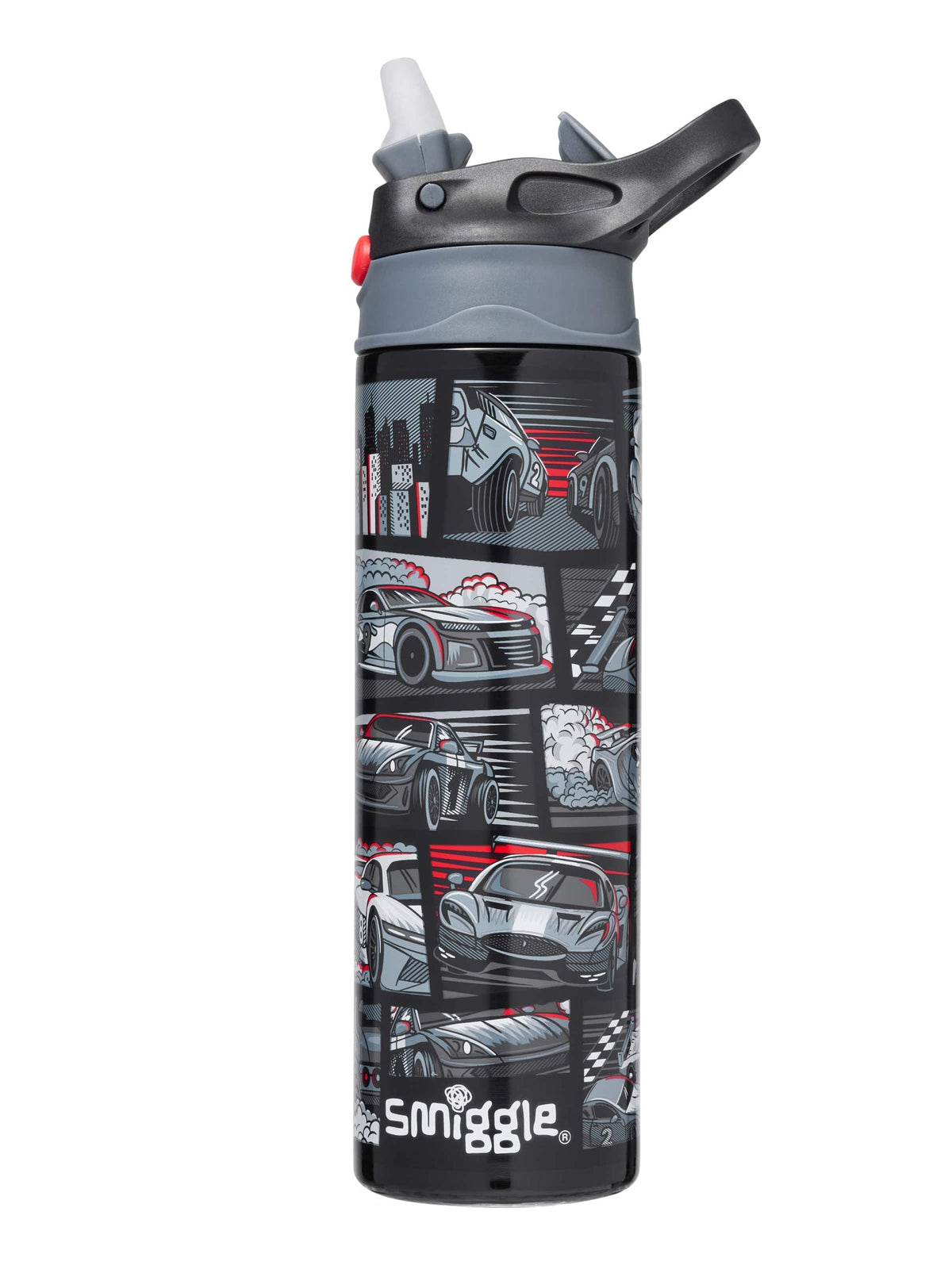 Smiggle - Limitless Paslanmaz Çelik 520ML Otomatik Pipetli Matara