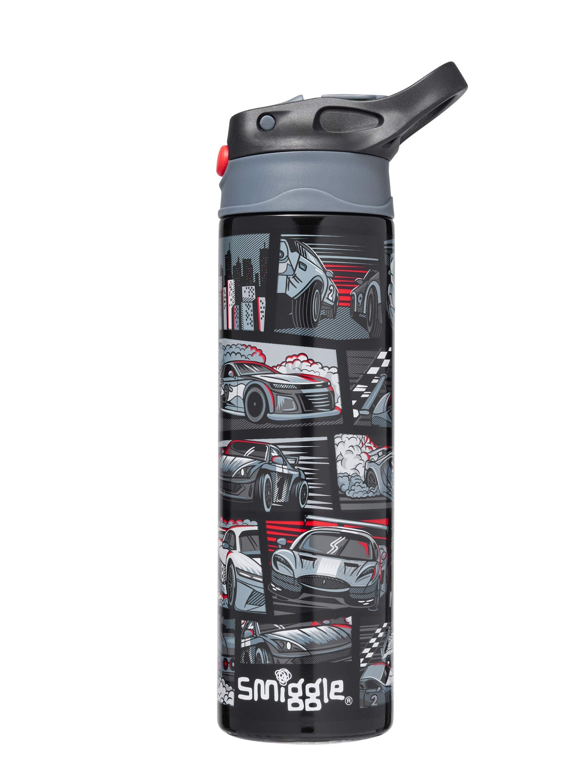 Smiggle - Limitless Paslanmaz Çelik 520ML Otomatik Pipetli Matara