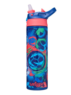 Smiggle - Limitless Paslanmaz Çelik 520ML Otomatik Pipetli Matara