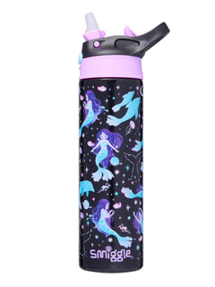 Smiggle - Limitless Paslanmaz Çelik 520ML Otomatik Pipetli Matara