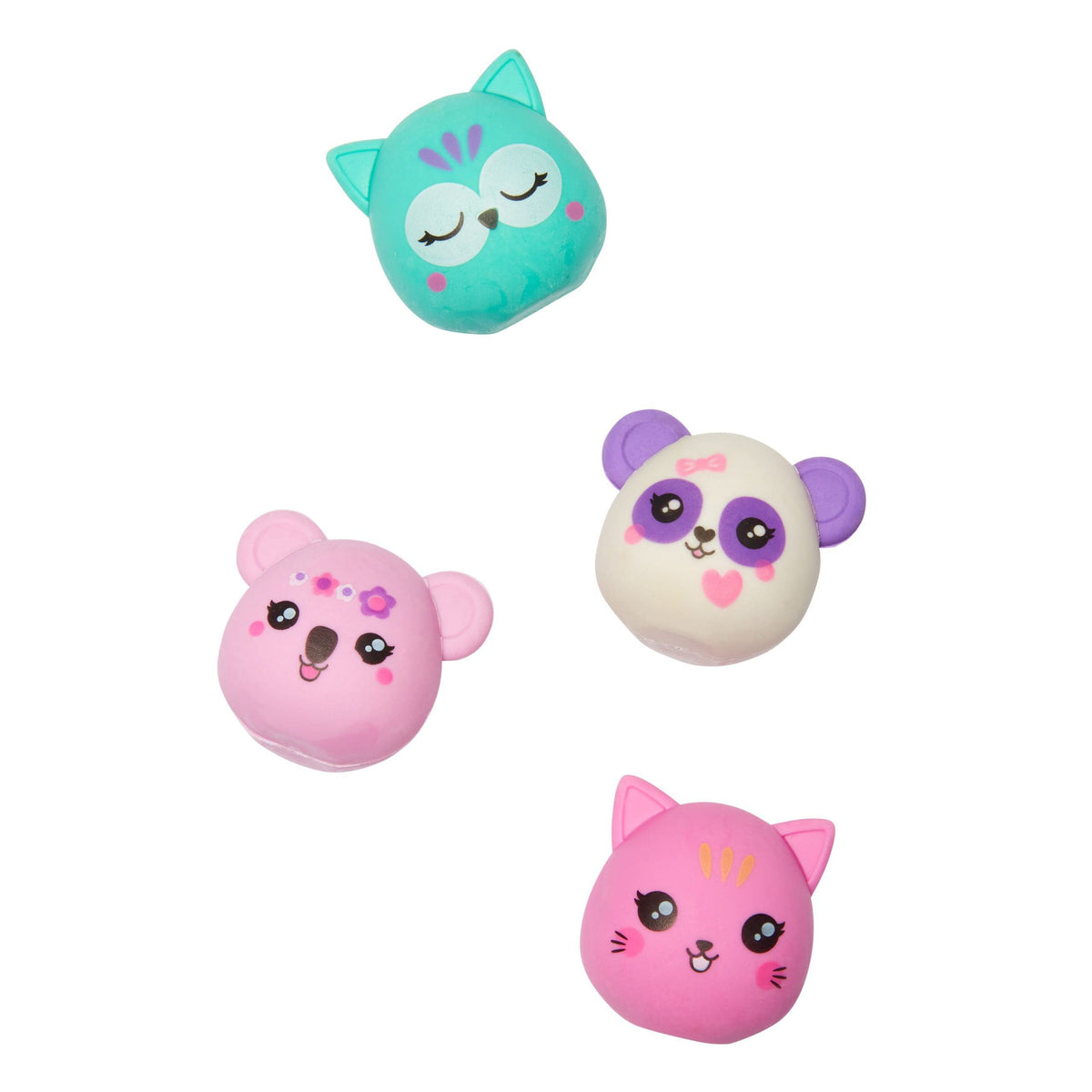 Smiggle - Little Pals 4'lü Silgi Paketi
