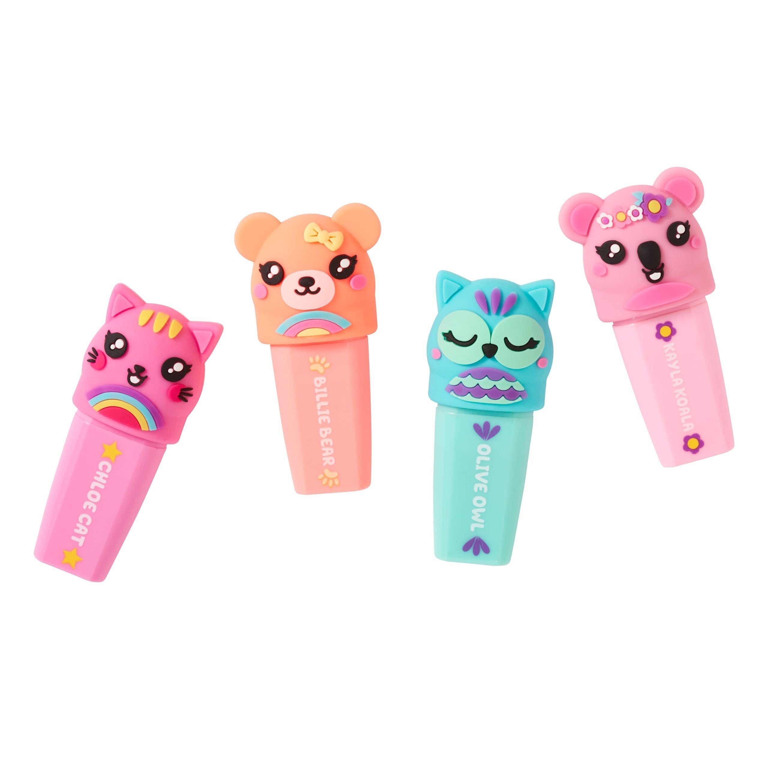 Smiggle - Little Pals Fosforlu Kalem Paketi X4