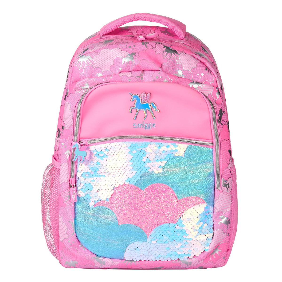 Smiggle - Lunar Pembe Unicorn Klasik Sırt Çantası