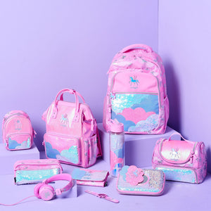 Smiggle - Lunar Pembe Unicorn Klasik Sırt Çantası