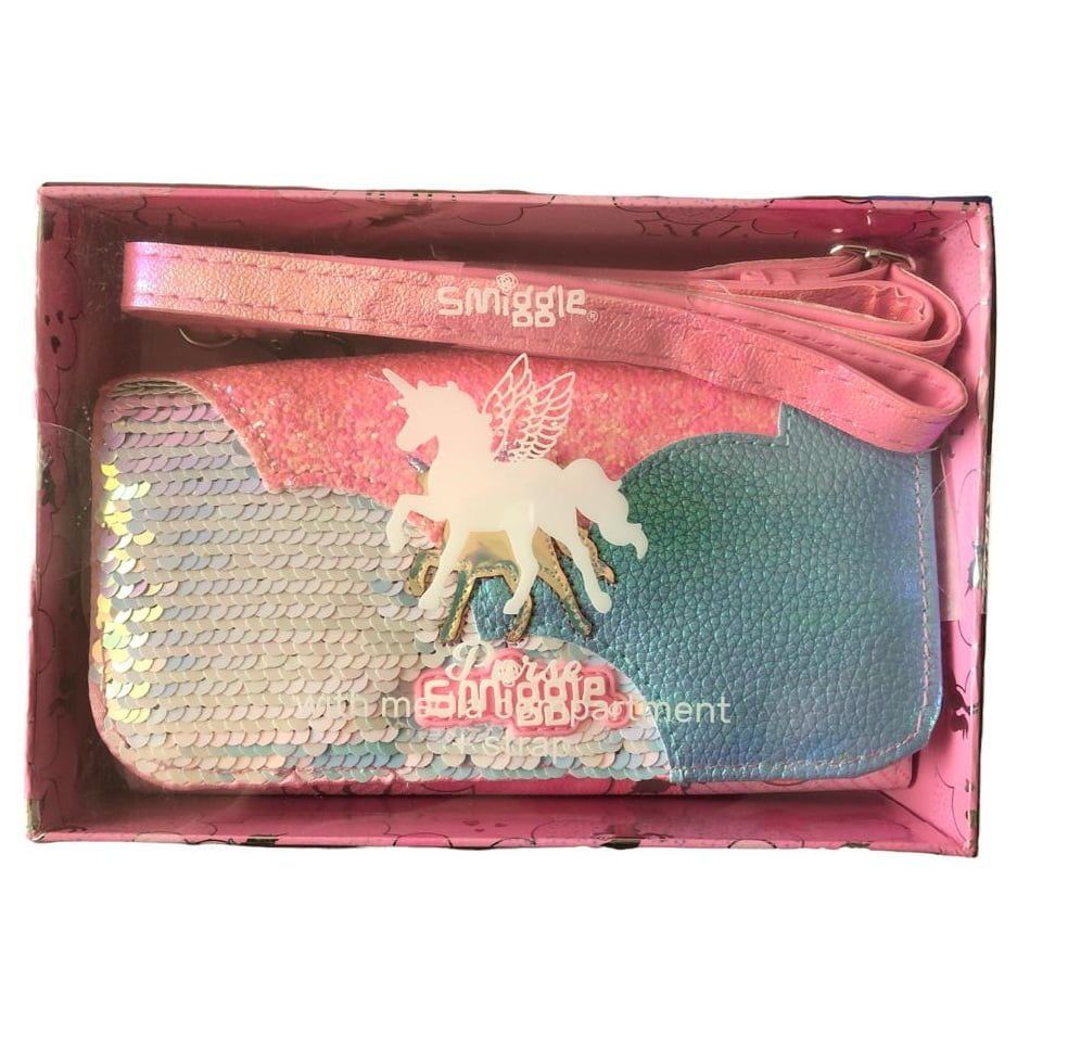 Smiggle - Lunar Unicorn Cüzdan, El ve Omuz Çantası