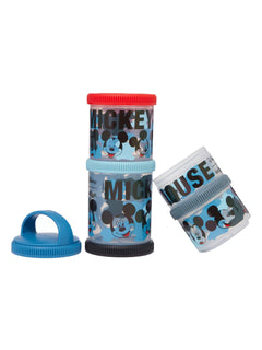 Smiggle - Mickey Mouse 4'lü Çerezlik ve Atıştırmalık Kutuları