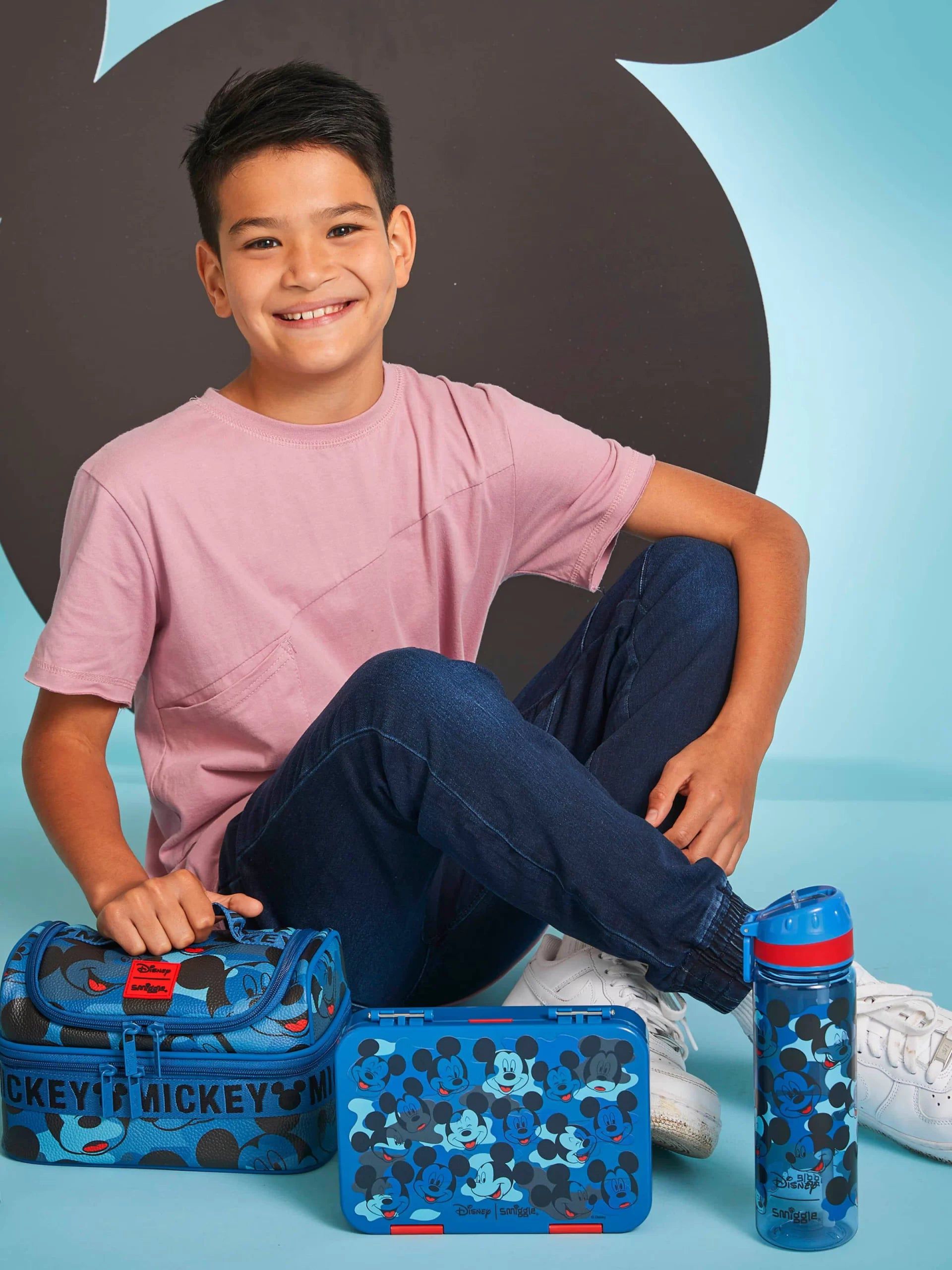 Smiggle - Mickey Mouse 650ML Pipetli BPA'sız Suluk