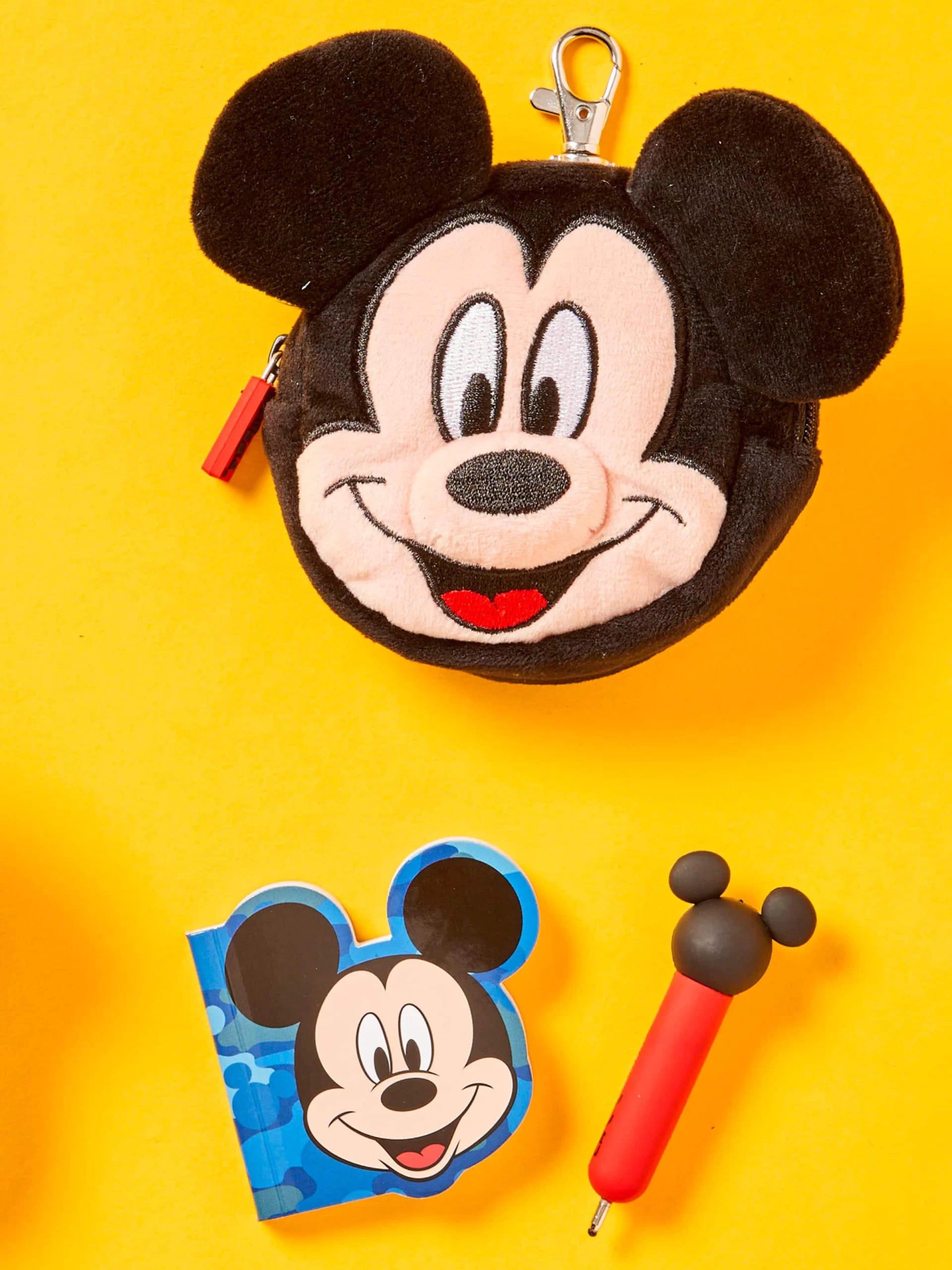 Smiggle - Mickey Mouse Minik Anahtarlıklı Kalemli Not Defteri